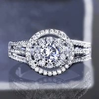 new luxury trendy hollow out engagement rings for women shine white cz stone full paved fashion jewelry wedding party gift ring