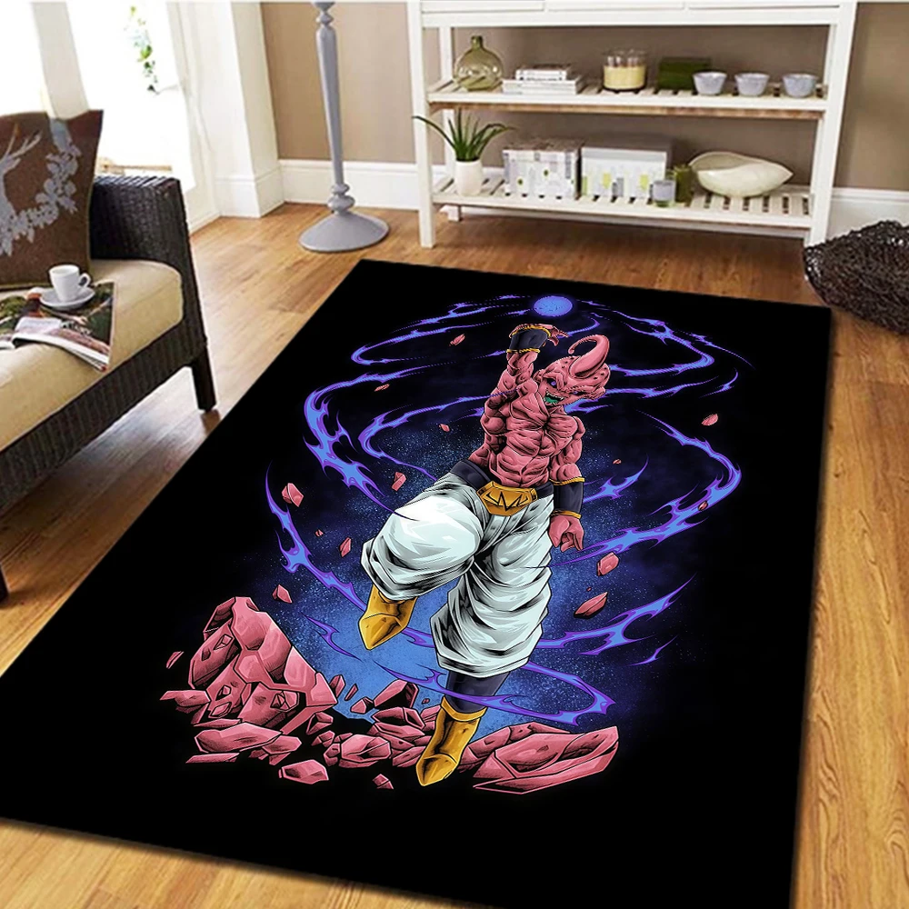 Ковер для гостиной и спальни Dragon Ball Majin Buu, крутой напольный коврик для дома с изображением персонажей из фильма -HE17 (art.: 3920da7c9cf66) - 3920da7c9cf66