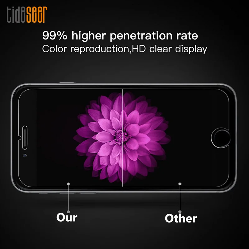 100pcs 2.5D 9H Screen Protector Tempered Glass For iPhone 6 6S 7 8 SE 5 XR XS Max 11 12 13 Toughened Glas Flim | Мобильные телефоны