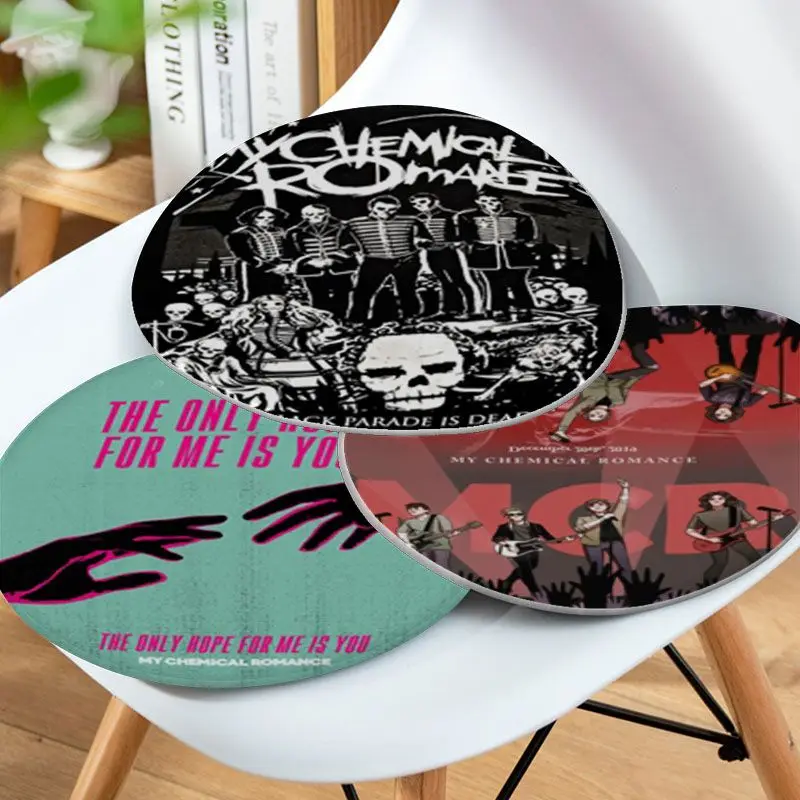 

My Chemical Romance Band Tie Rope Seat Pad Household Cushion Soft Plush Chair Mat Winter Office Bar Cushions Home Decor