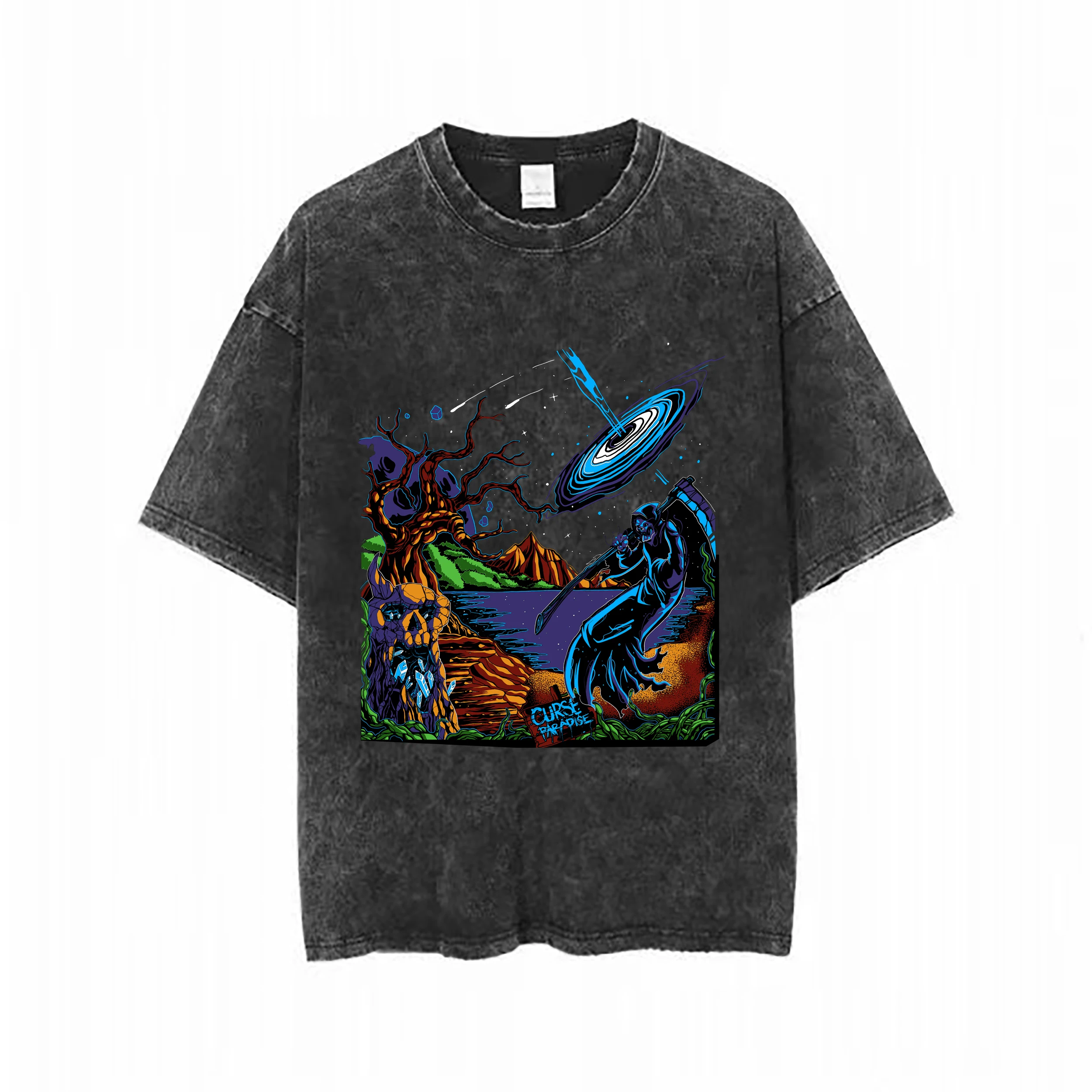 

Женский винтажный Топ в стиле хип-хоп, с коротким рукавом и круглым вырезом, Y2k