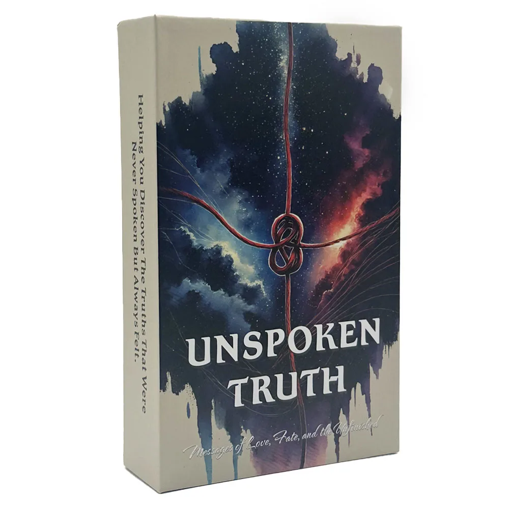 Фото 54 карты Unspoken Prawda Oracle Helping You DisCover The Truths That Were Never Spoken But Always Фетровые карточные игры 12x7 см №1