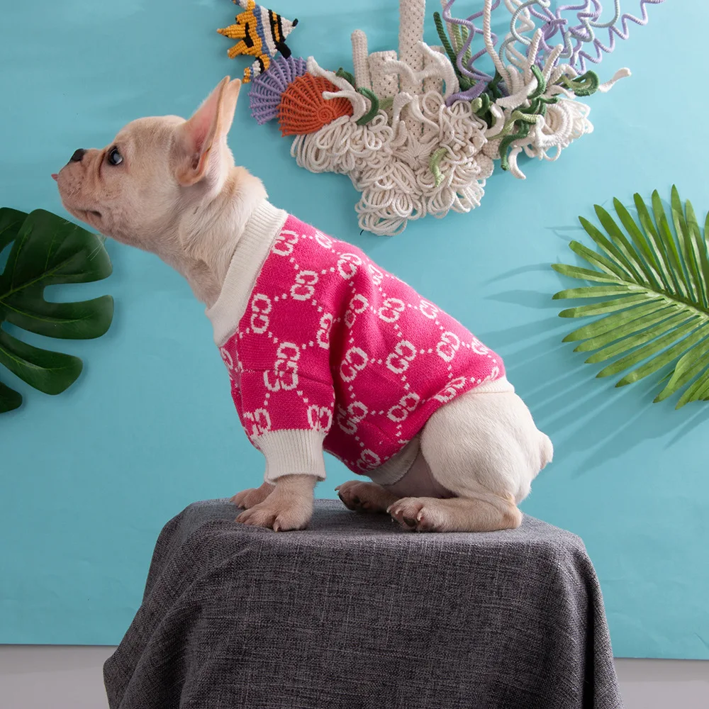 

G Pet Sweater Dog Clothes Comfortable Autumn and Winter High Elastic Sweater Tide Brand Pet Clothing Small Dogs Funny Mascots