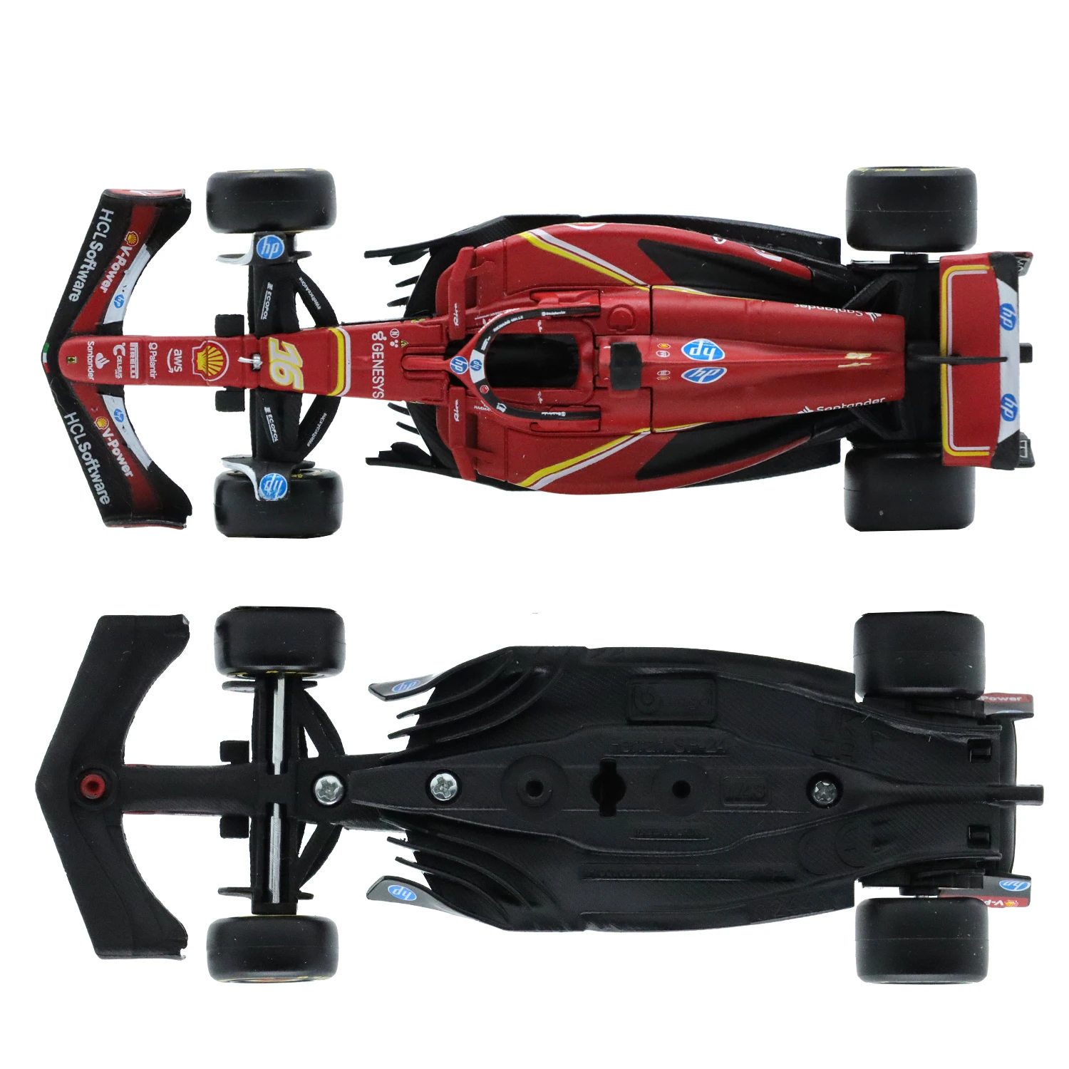 1/43 Bburago 2024 F1 FERRARI SF24 гоночные модели литая под давлением игрушка из сплава