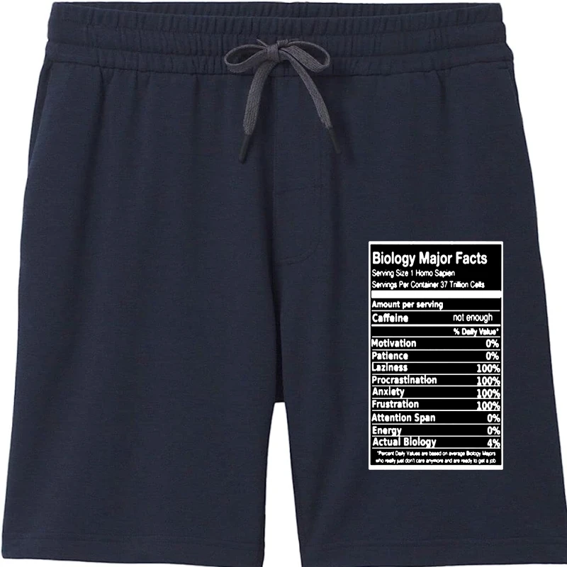 

Men's Biology Major Facts Shorts Shorts Designing printing Pure cotton Kawaii Graphic Authentic Summer Style Vintage men Shorts