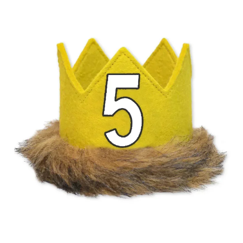 Детские головные уборы на 1/2 день рождения 1 2 3 4 5 дикая одна Корона где Дикие Вещи