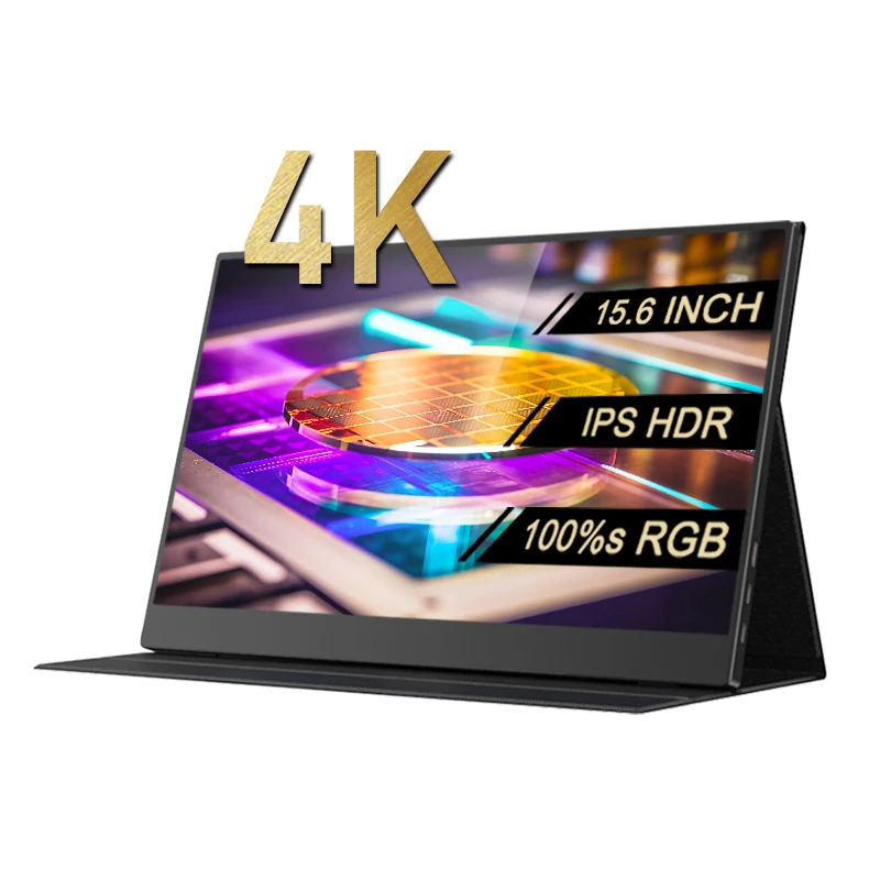 Портативный монитор 4K, 100% s, RGB, 15,6 дюйма, игровой компьютерный экран для геймеров, PS4, 5 типов C, Swich X-BOX, мини-ПК, второй монитор
