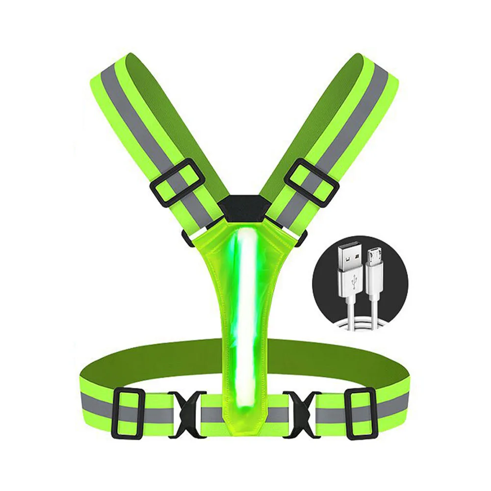 

NEW Bicycle Warning Jackets High Visibility Reflective Safety Vest Safety Clothing Work Rechargeable Vest Safety Waistcoat HOT