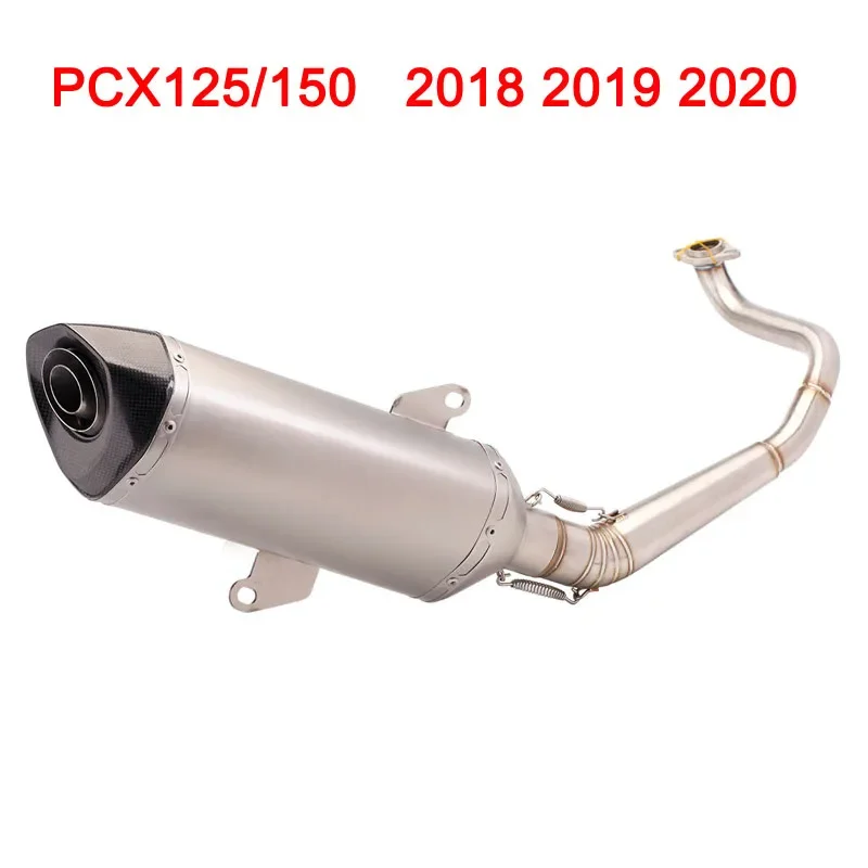 Для HONDA PCX125 PCX150 2018 2019 2020 лет мотоциклетная полная выхлопная система без шнуровки