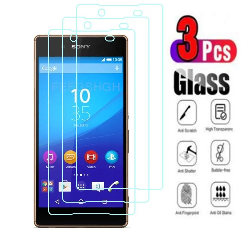 

3Pcs 9H Protective Tempered Glass For Sony Xperia Z4 5.2" on Glass Sony Xperia Z3 Plus Screen Protector Protection Cover Film