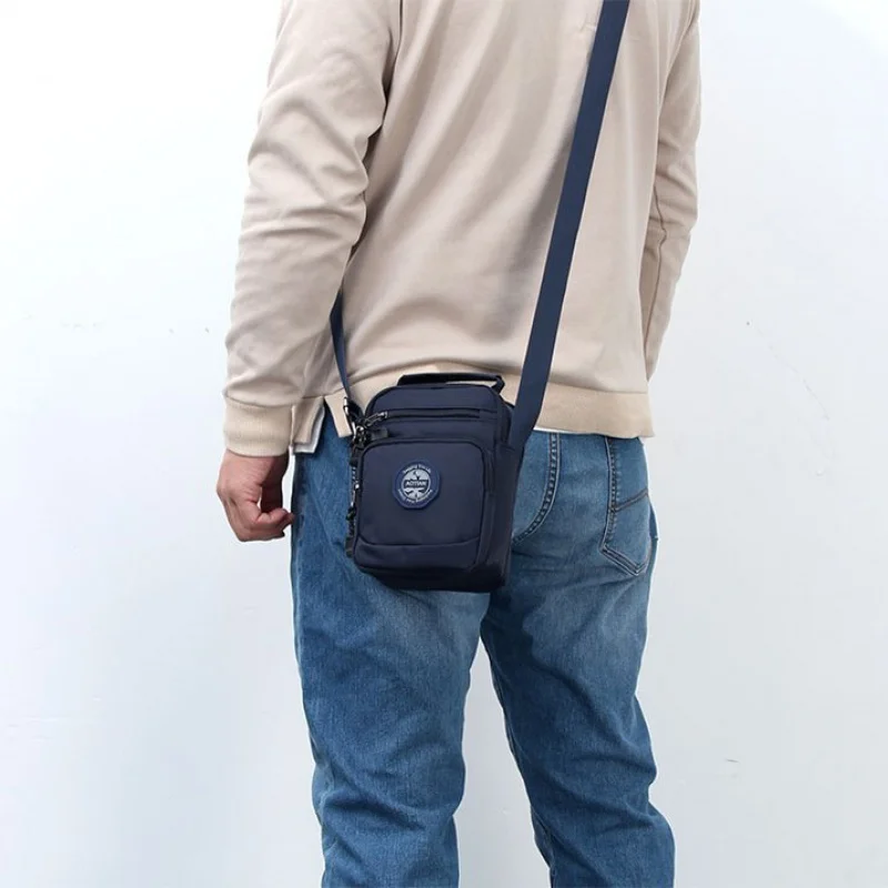 New Men's Waterproof  Multi-Functional Large Capacity Crossbody Mini Handbag Multi-Compartment Travel Leisure Crossbody Shoulder