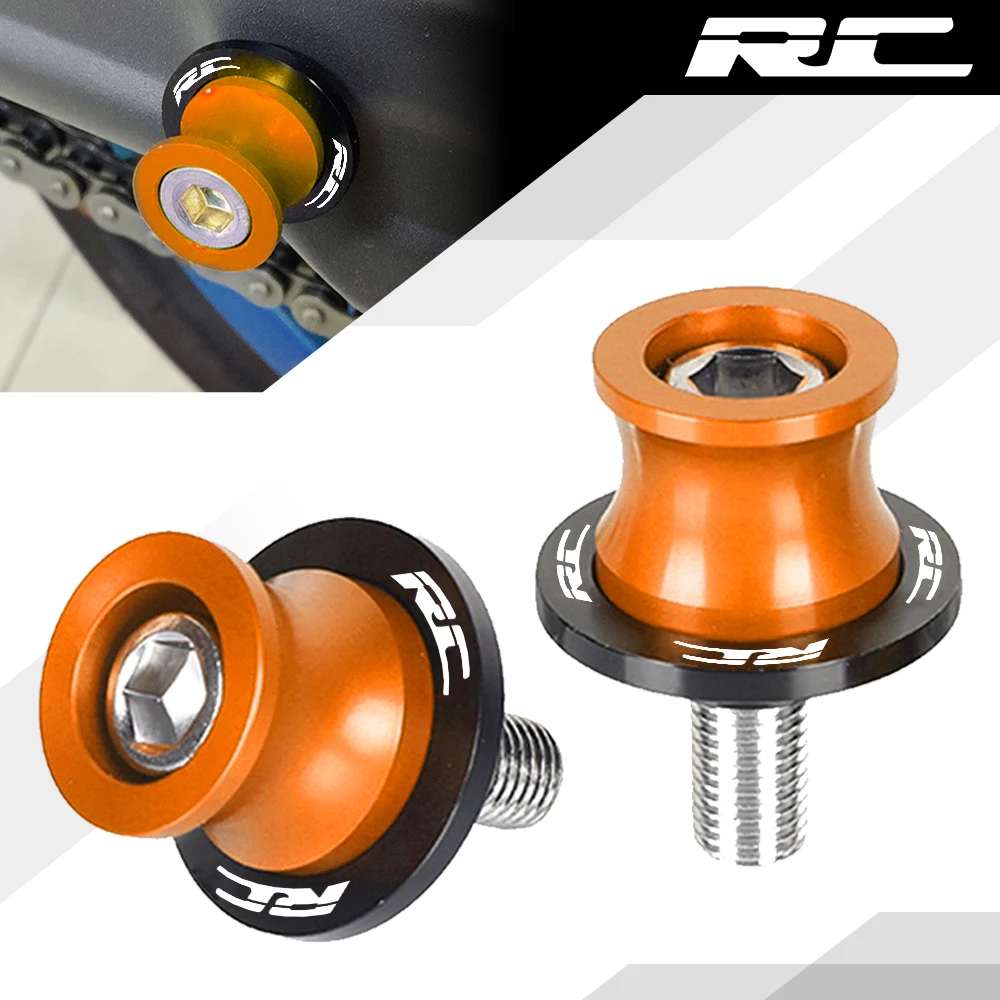 

10MM For RC125 RC200 RC390 RC 125 200 390 2018 2019 2020 2021 2022 Allyears Motorcycle Accessories M10 Swingarm Slider Spools