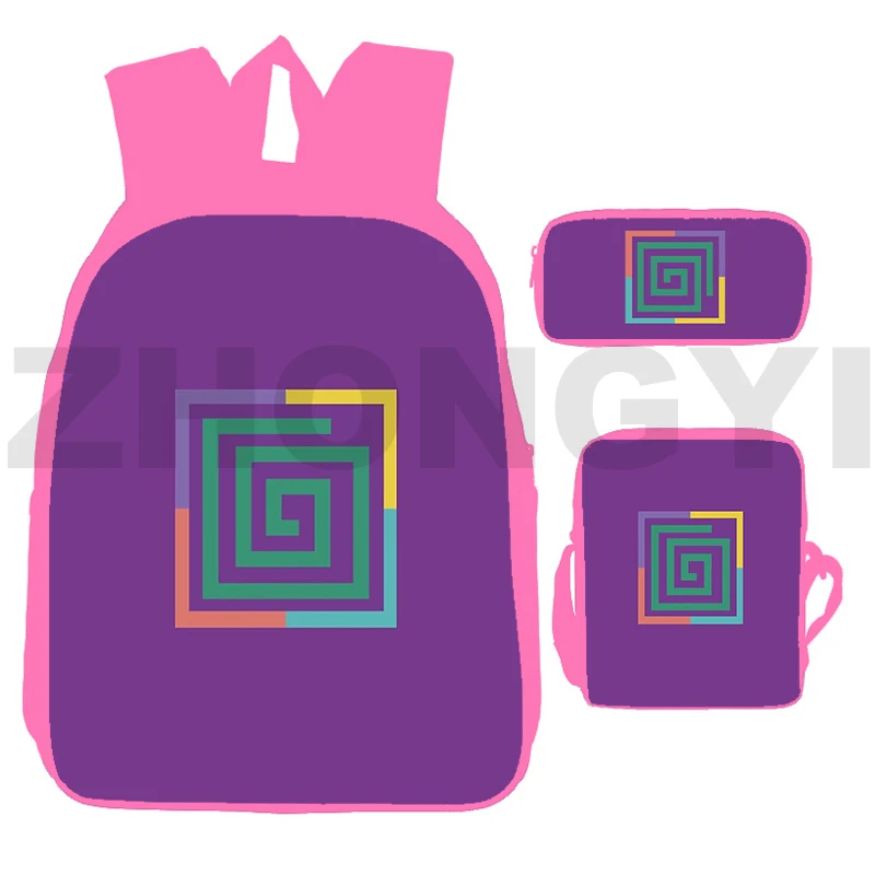 Best موضة ثلاثية الأبعاد كارل جاكوبس على ظهره 3 قطعة المجموعة أطفال مقلمة حقيبة يد حقيبة كتف 12 16 بوصة الكرتون لطيف لعبة الأطفال المدرسية