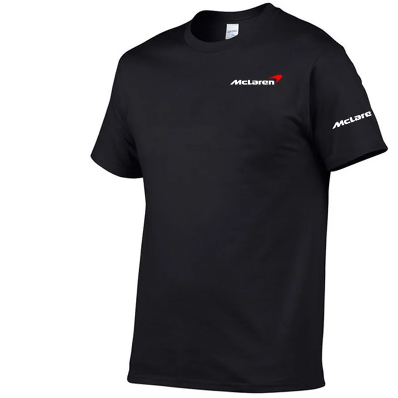 

Мужская футболка с принтом McLaren Racing, футболка с коротким рукавом и круглым вырезом из полиэстера, лето 2022