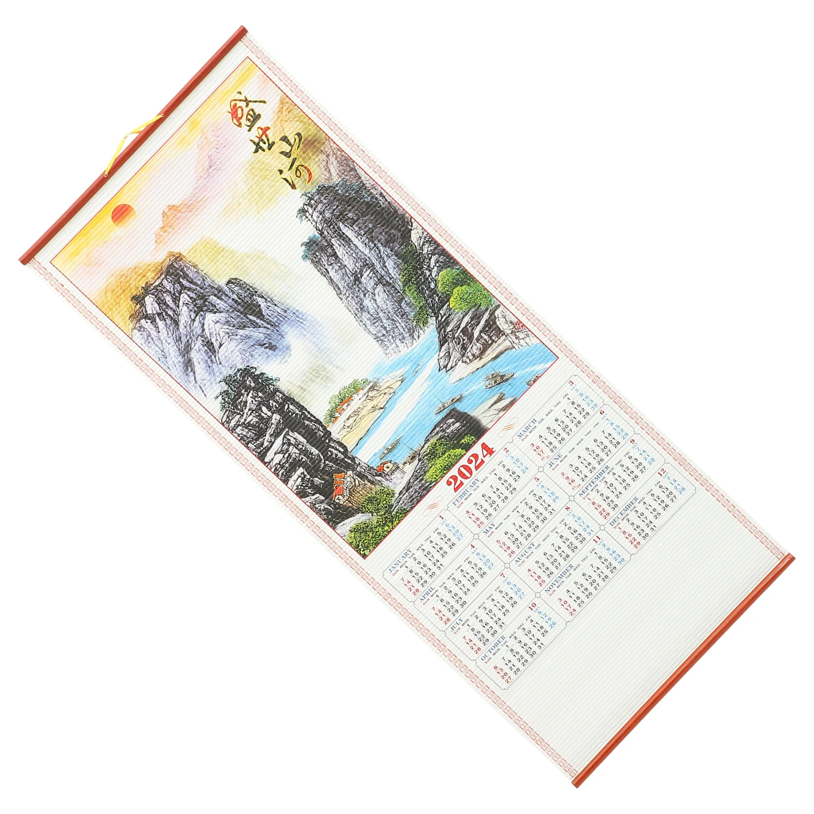 

Настенный календарь 2024, новогодние украшения для гостиной, традиционный висячий планировщик