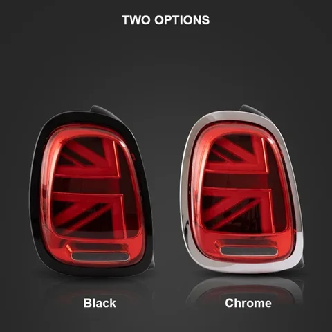 Пара светодиодных задних фонарей для Mini Cooper F55 F56 F57 2014-2019 гг. UNION JACK LCI RED Lens Задний задний фонарь с анимацией