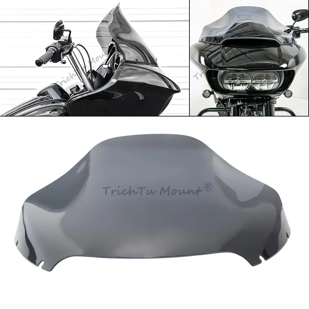 

13 "серый обтекатель для лобового стекла мотоцикла, чехол для лобового стекла подходит для Harley Road Glide Special Ultra Limited CVO FLTRT 2015-2023