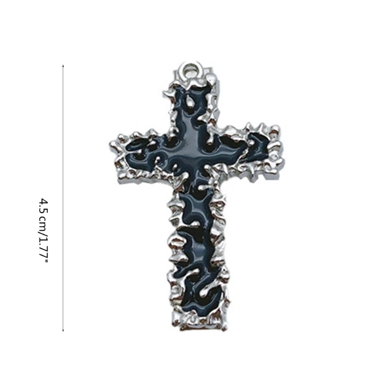 Заколка для волос в стиле готический панк-крест хип-хоп модные металлические