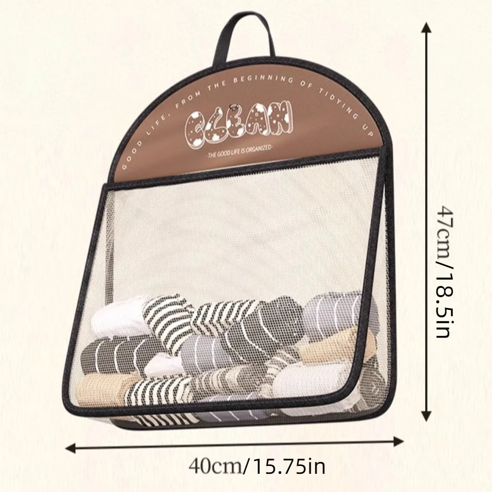 Сетчатая сумка для хранения нижнего белья большой емкости с крючком