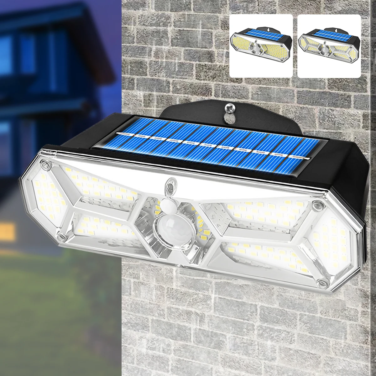 

Motion Sensor Solar Wall Lantern Human Induction Solar Wall Light IP65 Waterproof LED Outdoor Porch Light Reusable Bright Solar