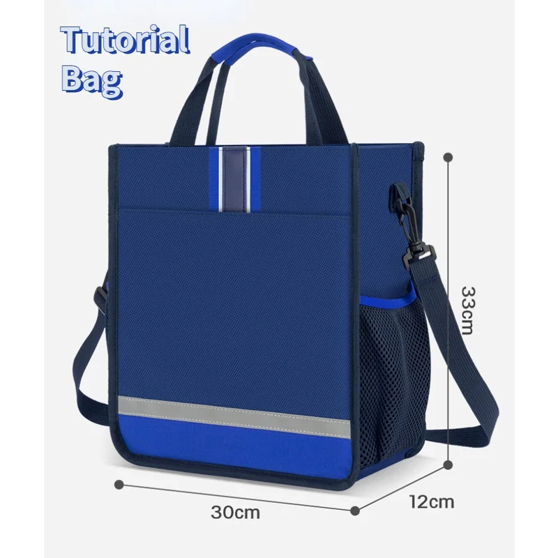 Grade 3-9 Primary Students Children Backpacks New Secondary Girl Boy Simple Large Capacity School Tutorial Bags with Pencil-box