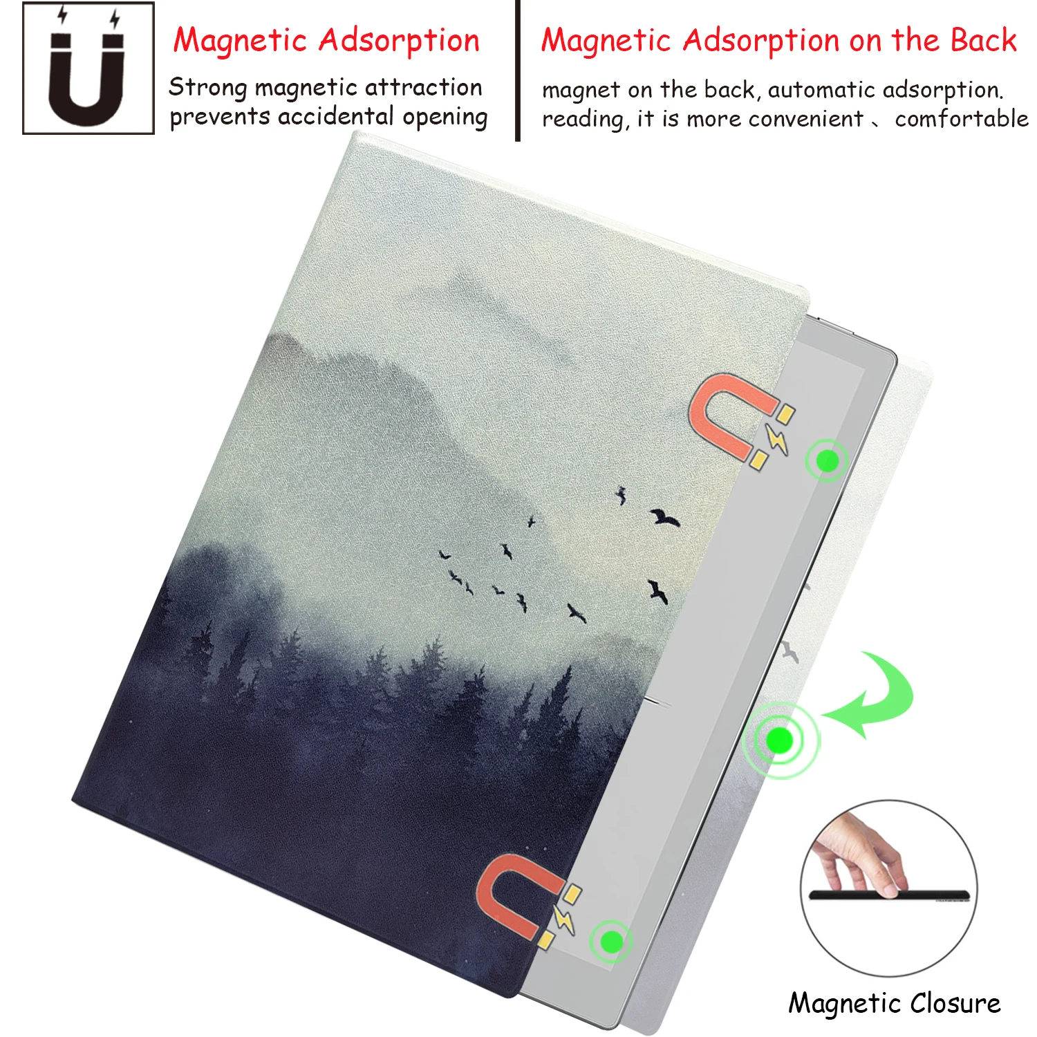 Магнитная подставка GAUGGER чехол для Onyx Boox Go 10 3 ePaper 2024 выпущенный ультратонкий