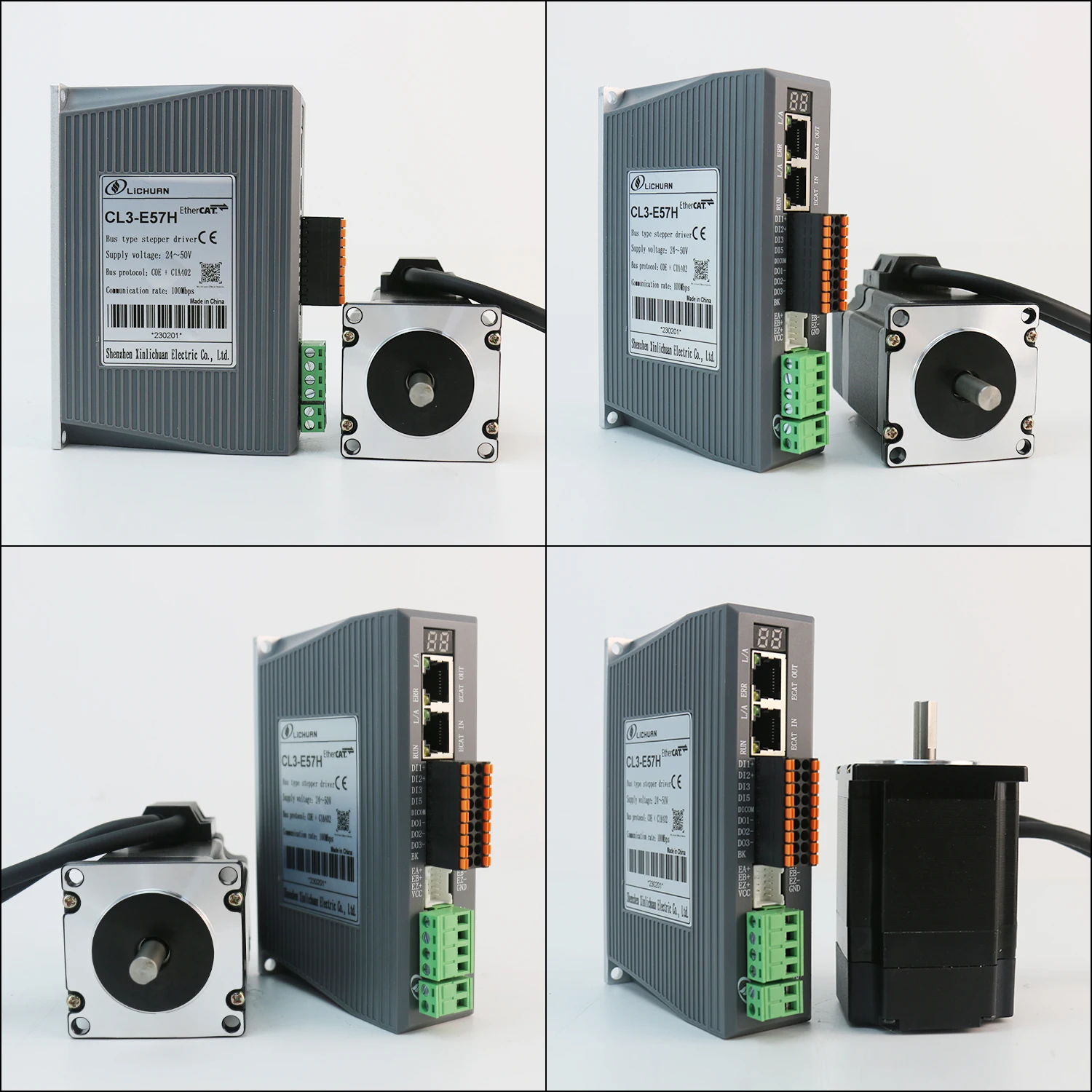 Lichuan Ethercat nema 23 3Nm шаговый двигатель с замкнутым контуром 2 Нм 3 5 контроллером