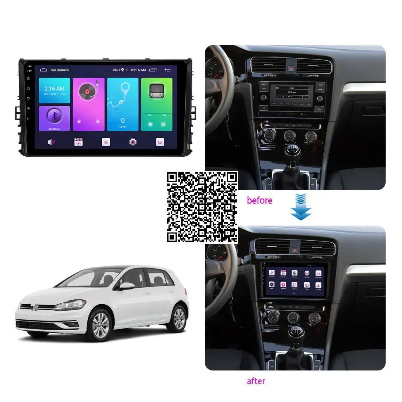 

Car Radio Stereo For VW Golf/Teramon/Phideon/Magotan/Lavida 2018 Android Multimedia System GPS Navigation DVD Player