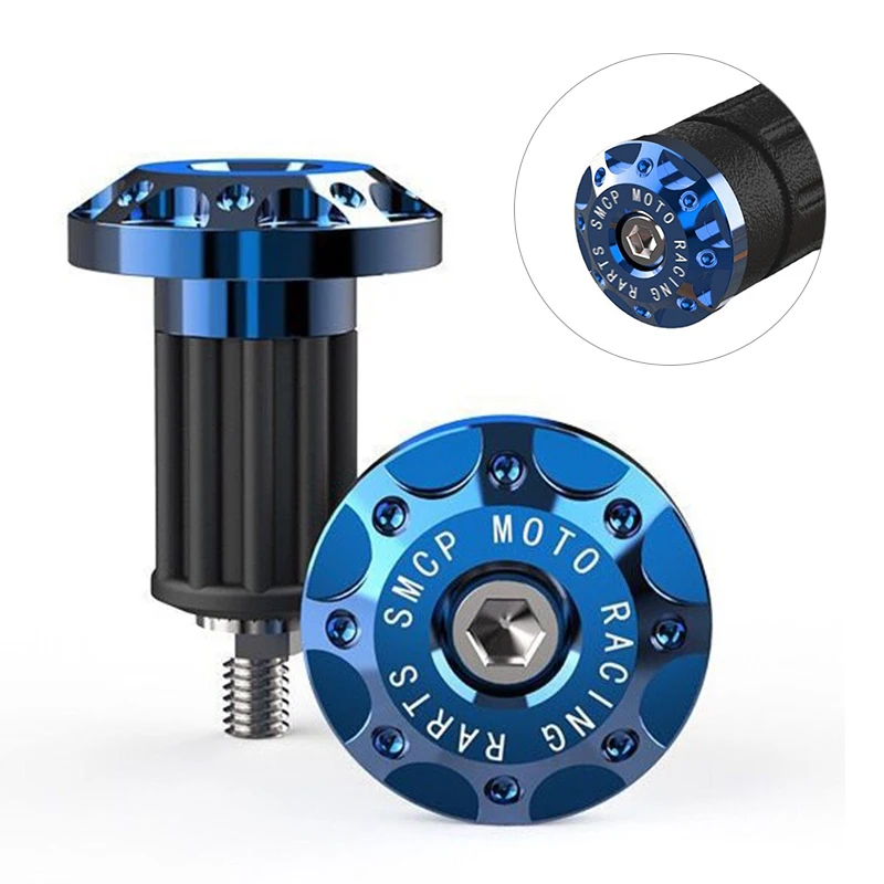 

2PCS Motorcycle Handle Bar Ends Grips Moto CNC Metal Handlebar Counterweight Plug Slider Motor Bike Grips Dirt Bike Accessories