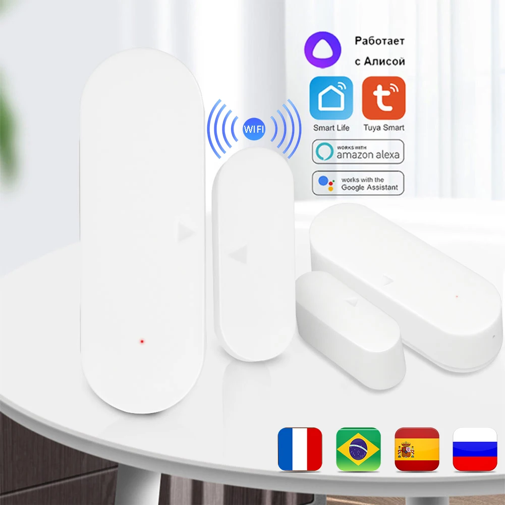 

Смарт-датчик двери Tuya с Wi-Fi и управлением через приложение