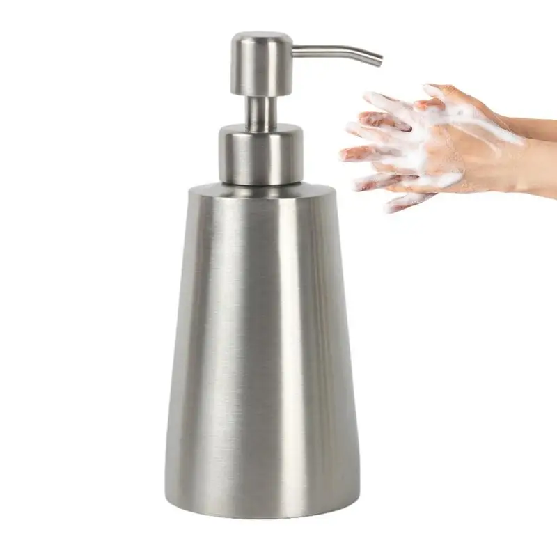 

Soap Lotion Dispenser Stainless Steel Shampoo Containers With Pump 350ml Empty Lotion Pump Bottle For Shampoo Lotions Creams