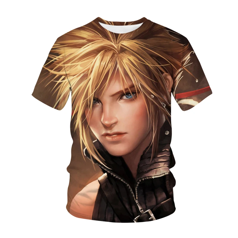 

Women Men Game Summer T-shirts Final Fantasy VII 3d Printed Kids T Shirt Aesthetic Grinch Streetwear Oversized Casual Tees Tops