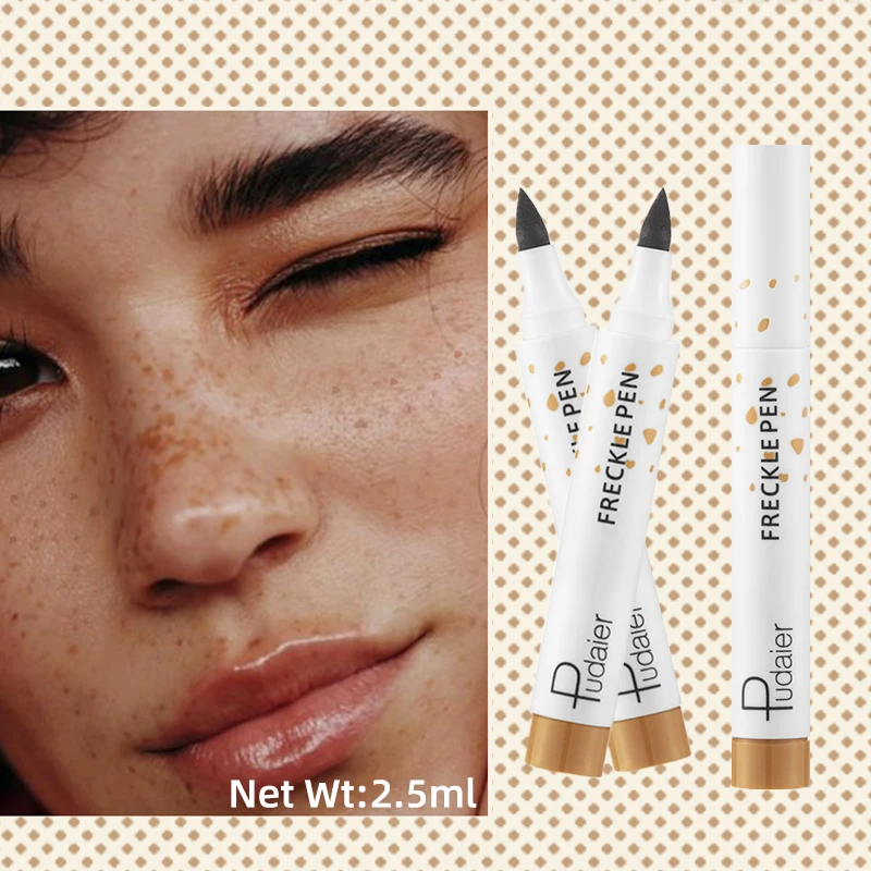 Натуральная Реалистичная ручка для веснушек 1 шт. мягкая коричневая