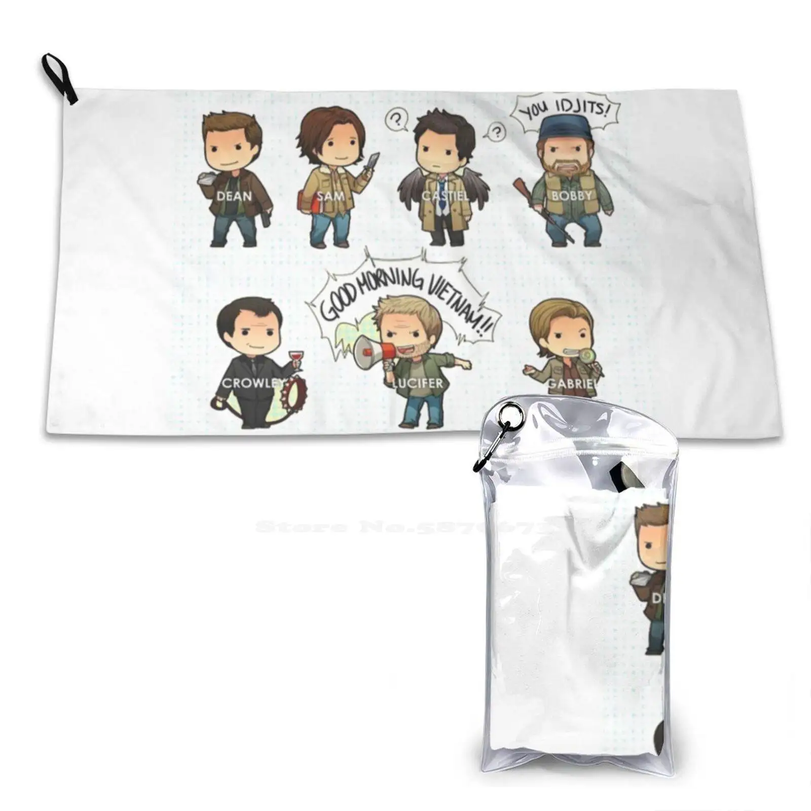 

Supernatural Soft Towel High Quanlity Sport Washcloth Supernatural Spn Jared Padalecki Jensen Ackles Sam Winchester Dean