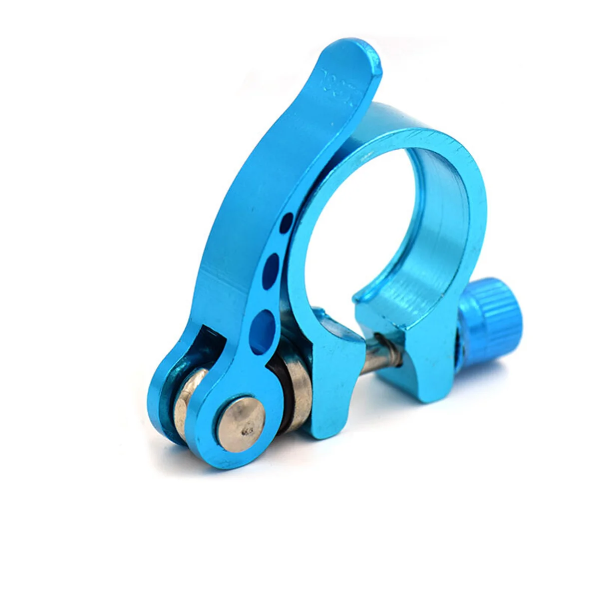 

Bike Post Clamp Aluminum Alloy Black Cycling Quick Release Tube Clip for Mountain Road Bike