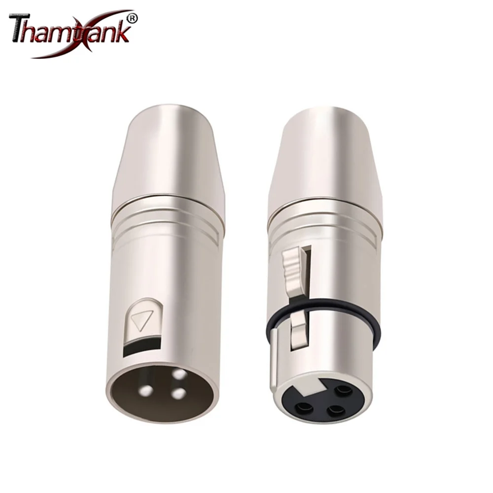 4pcs 3.5mm Stereo 1/8" TR Mini-Jack Female Mic Adapter to 3P