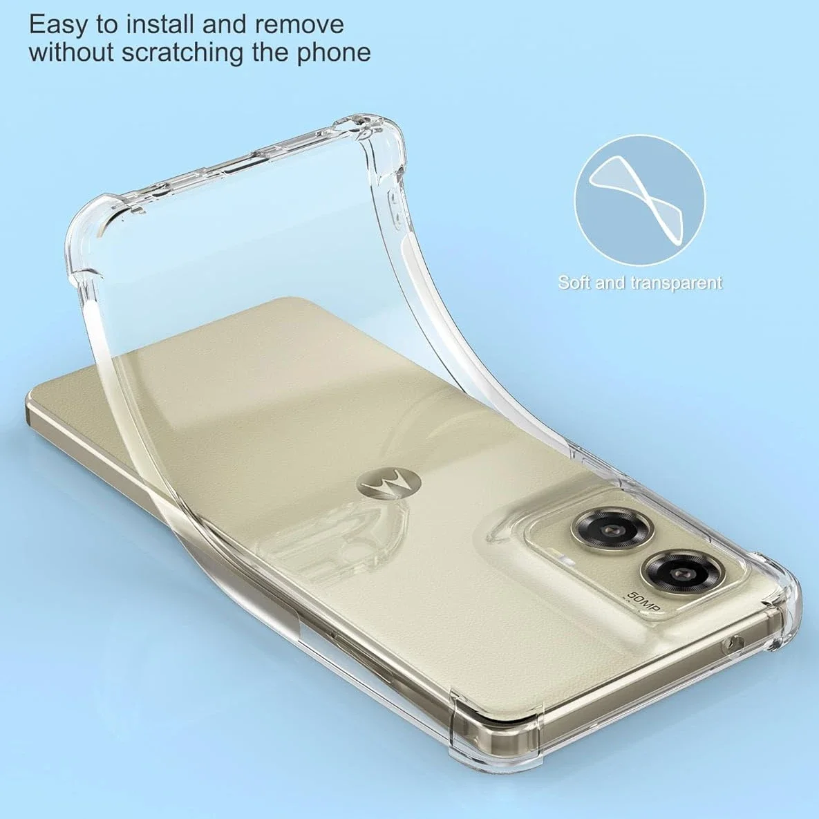 Противоударный чехол из ТПУ с подушкой безопасности для Motorola Moto G Stylus 5G Play 2024 2023