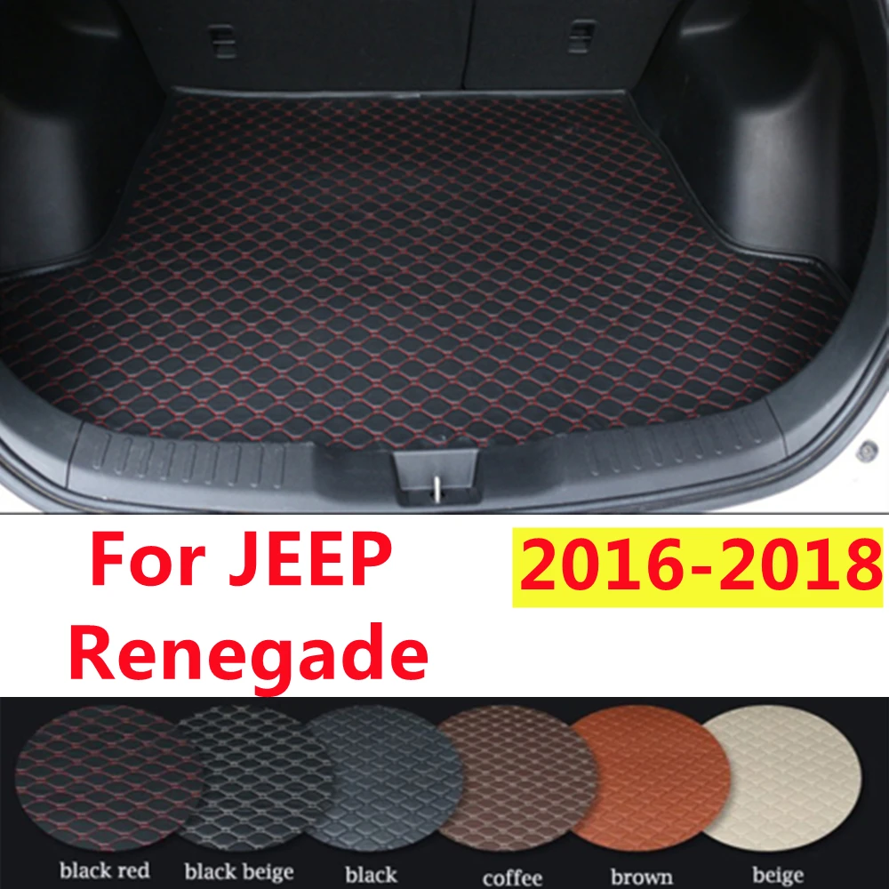

SJ Custom подходит для JEEP Renegade 2016 2017 2018 водонепроницаемый автомобильный коврик для багажника авто задний поднос для ботинок поднос для грузового ковра протектор