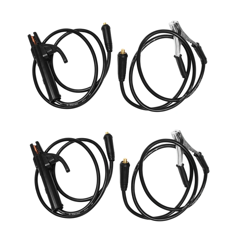 

2X Professional 300A Ground Welding Earth Clamp Clip Set For Mig Tig ARC Welding Machine 1.5M Cable 10-25 Plug Durable