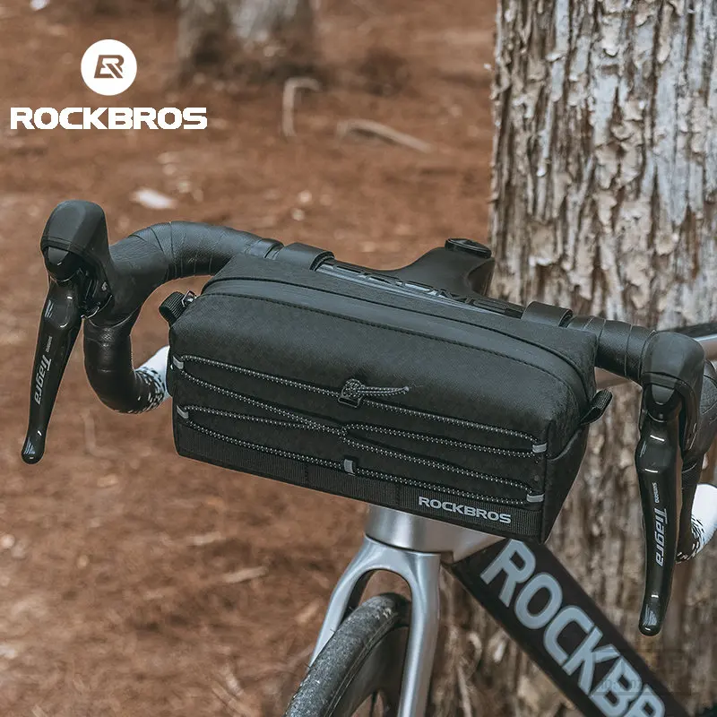 

ROCKBROS Bicycle Front Bag Large Capacity Storage Case MTB Road Cycling Bicycle Handlebar Multifunction Basket Bike Accessories