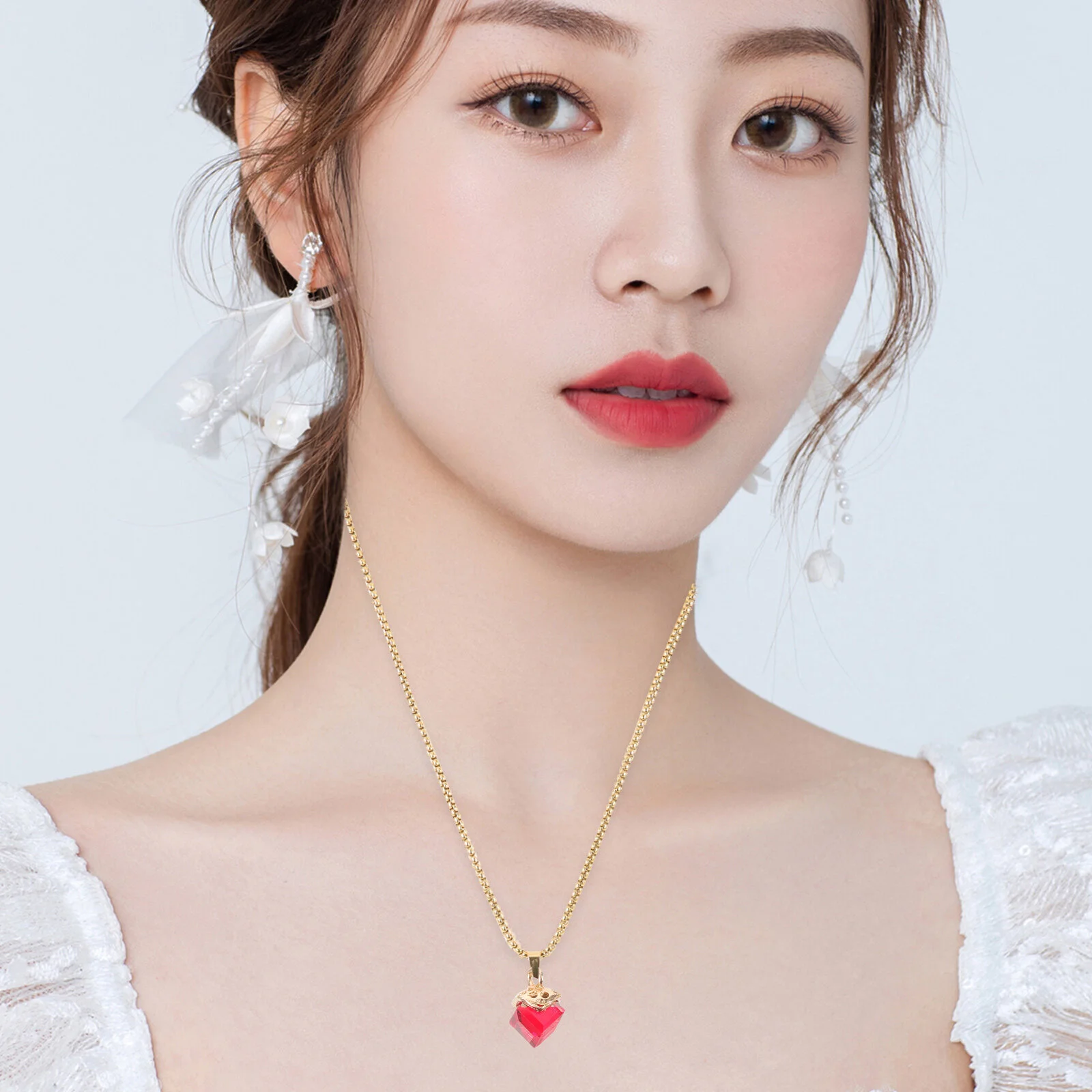 40 Pcs Crystal Necklace Small Making Supplies Bracelet Earring Charms Popularity DIY Jewelry Alloy Zinc Earrings