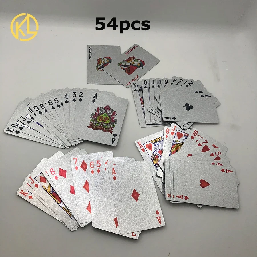 24-каратное золото посеребренная мозаика доллар США Дубай дизайн игральные карты