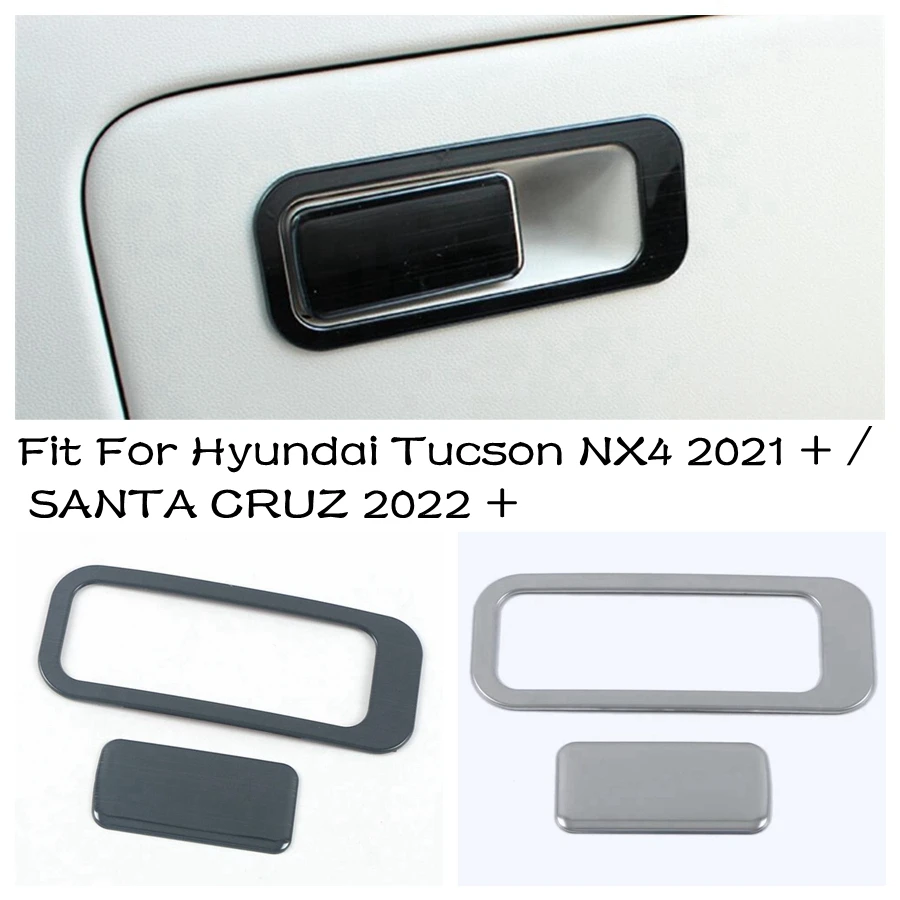 

Glove Storage Box Armrest Handle Sequins Cover Trim 2PCS For Hyundai Tucson NX4 2021 - 2023 / SANTA CRUZ 2022 2023 Accessories