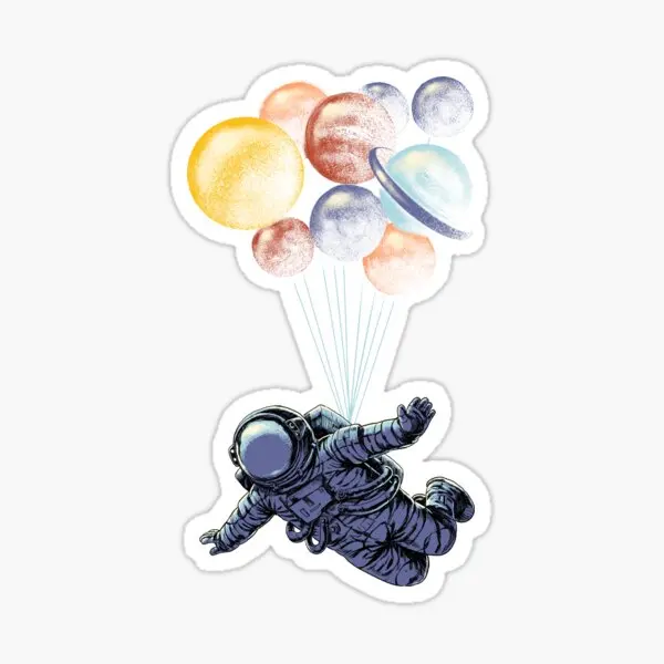 

Space Travel 5PCS Stickers for Background Kid Decor Decorations Window Stickers Print Home Laptop Art Car Room Funny Wall