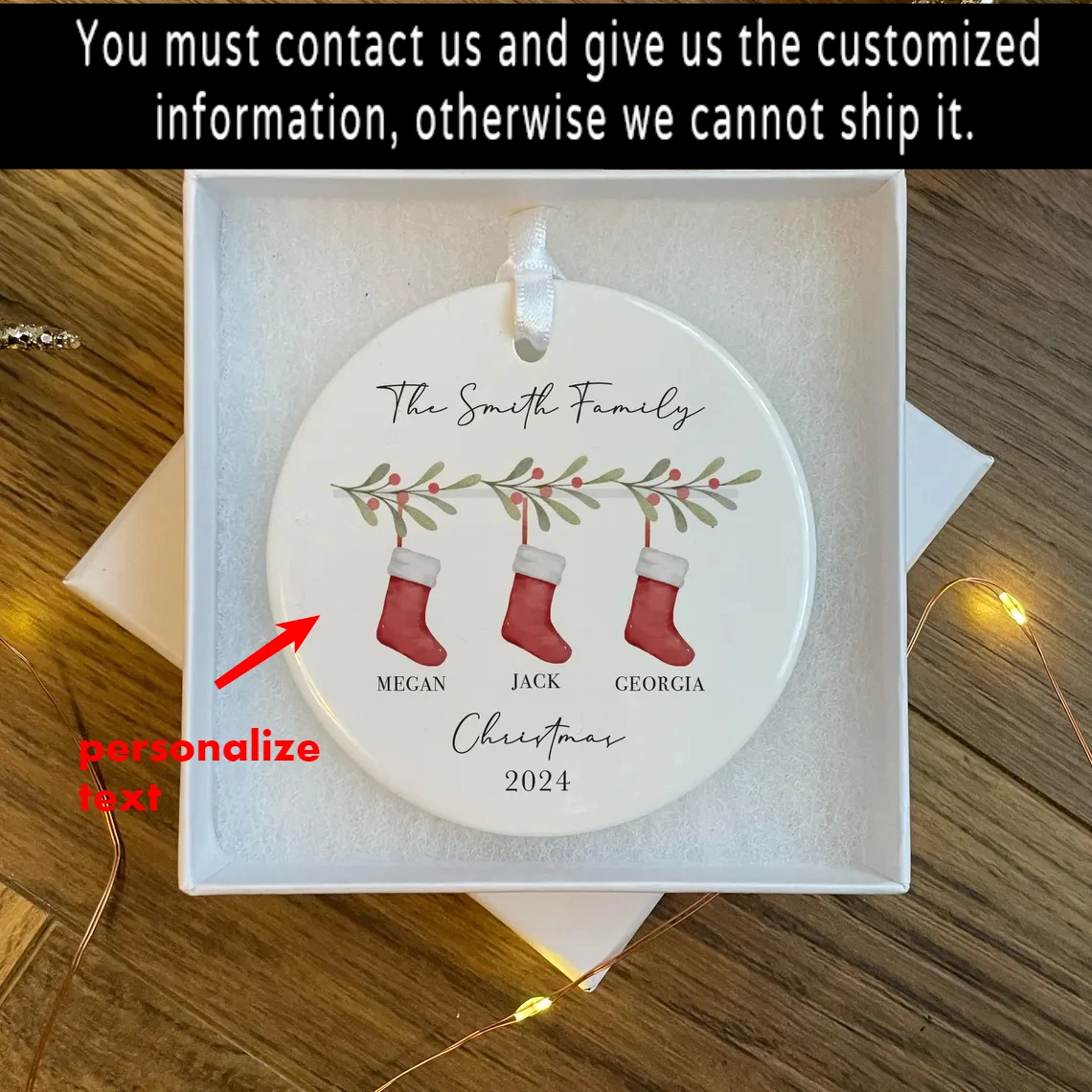 

Персональное рождественское украшение "Первое Рождество в роли 3-х родинок" HGDTFF