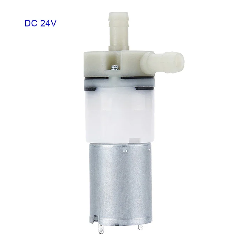 

Маленький водяной насос 370, постоянный ток 12 В, 24 В, низкий уровень шума, большой расход воды л/мин для портативного кислородного инжектора, стоматологический накидной водяной насос