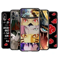 naruto anime akatsuki silicone cover for apple iphone 13 12 mini 11 pro xs max xr x 8 7 6 6s 5 plus se phone case coque