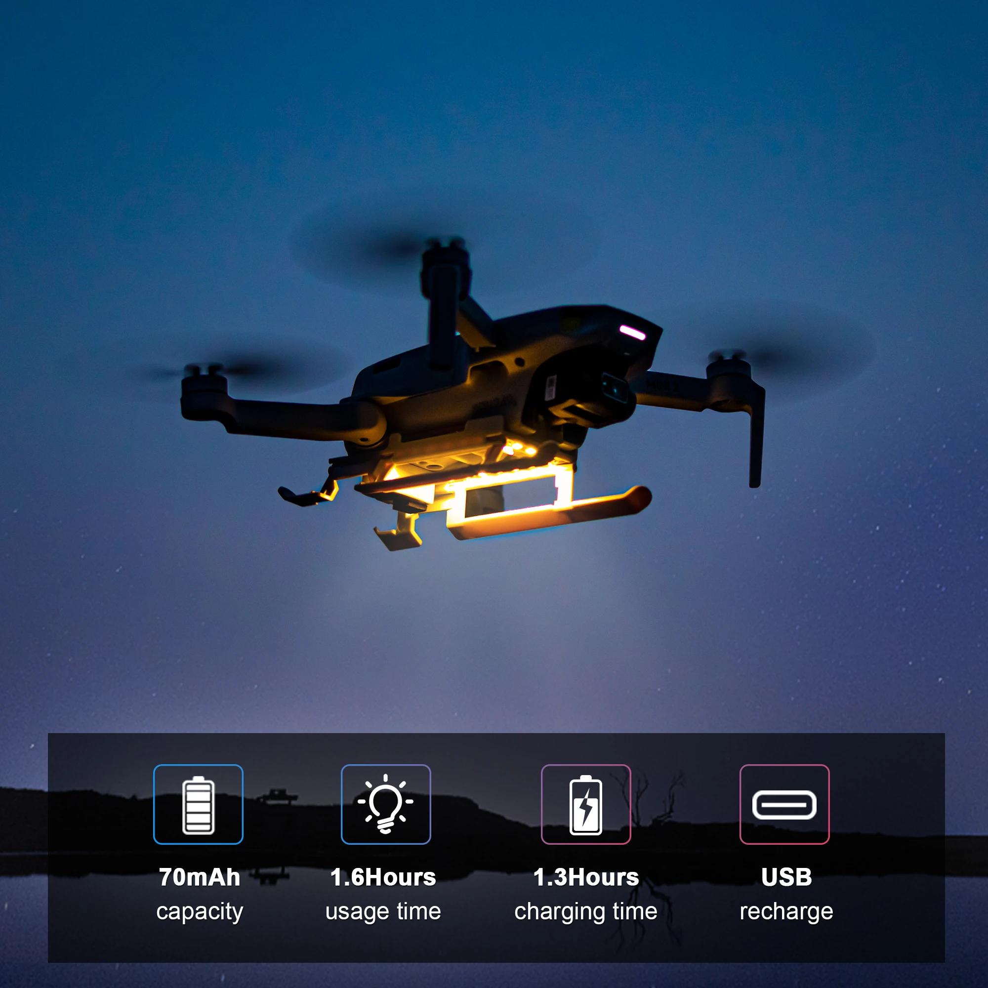 Шасси STARTRC Mini 2 светодиодные складные для Дронов DJI Mavic Mini/ se | Электроника