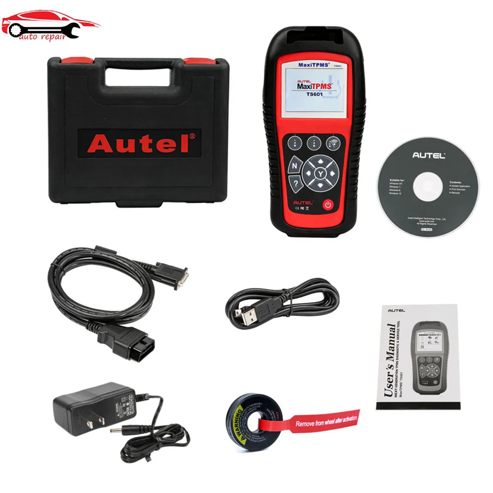 Autel MaxiTPMS TS601 TPMS инструмент OBD2 сканер активатор датчик шин Программируемый датчик активный тест расширенная версия TS501/TS408