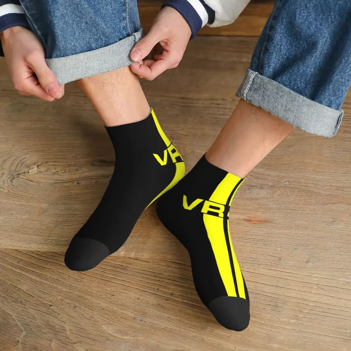 Новинка мужские носки Росси удобные теплые унисекс с 3D-принтом для мотогонок